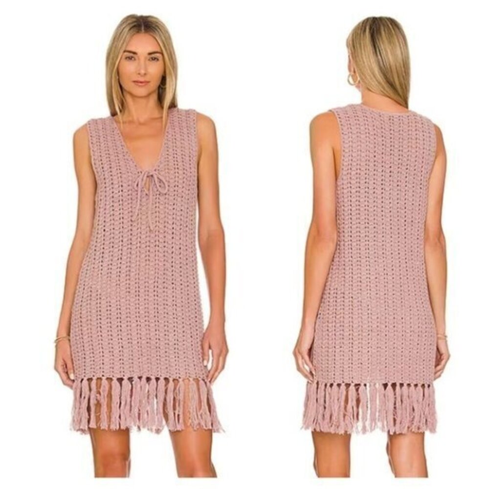 House of Harlow 1960 x REVOLVE Neza Crochet Mini Dress - Lilac